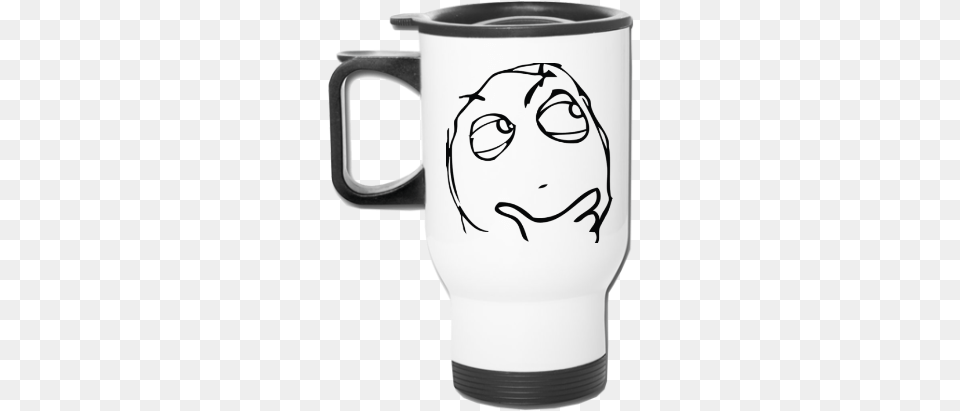 Derp Thinking Meme Mugs Alice In Wonderland The Cup White, Face, Head, Person, Beverage Free Transparent Png