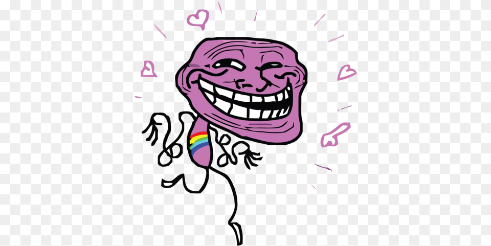 Derpina Fap Fap Fap Gay Troll Face, Purple, Art, Doodle, Drawing Png
