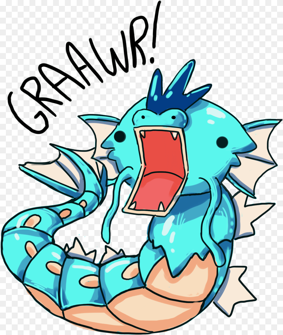 Derpy Gyarados, Art Free Transparent Png