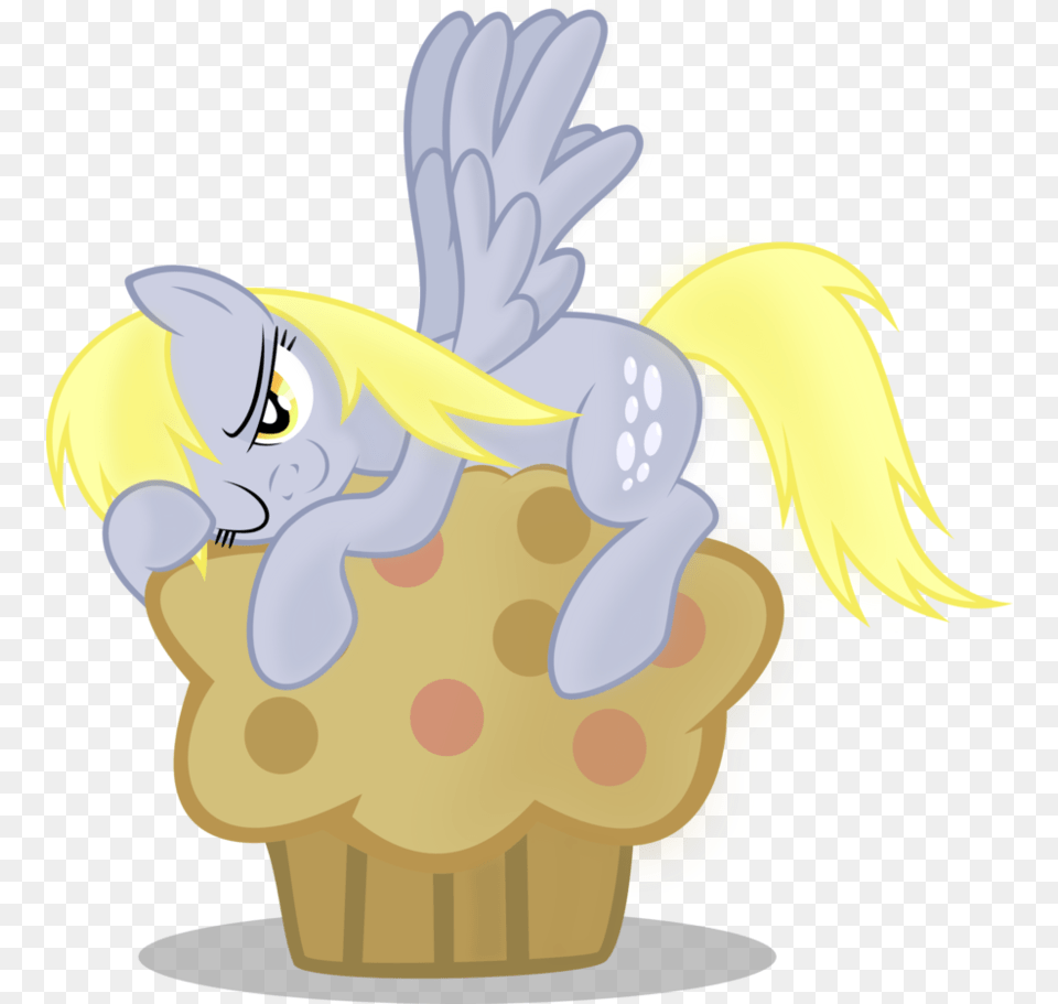 Derpy Hooves Love For Derpy Hooves Muffin, Cake, Cream, Cupcake, Dessert Png Image