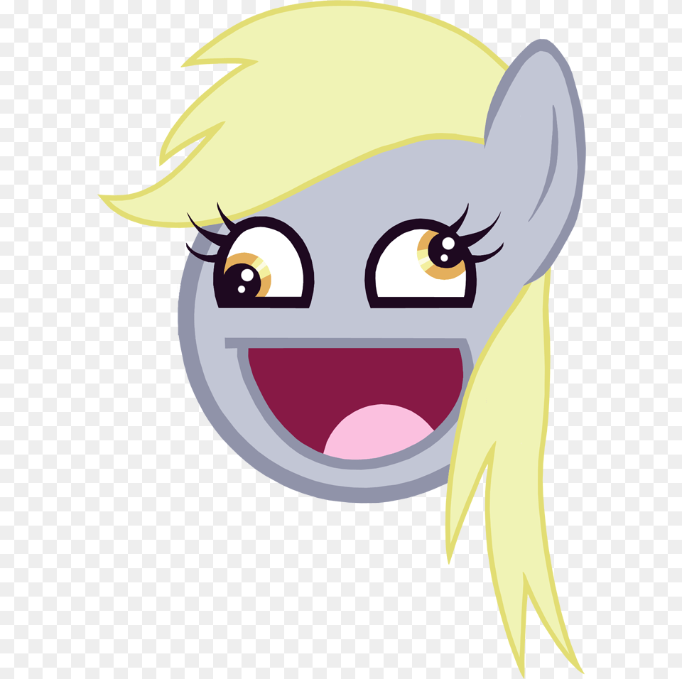 Derpy Hooves Rainbow Dash Applejack Pony Princess Luna Derpy Face Meme Mlp, Art, Graphics, Animal, Fish Png Image