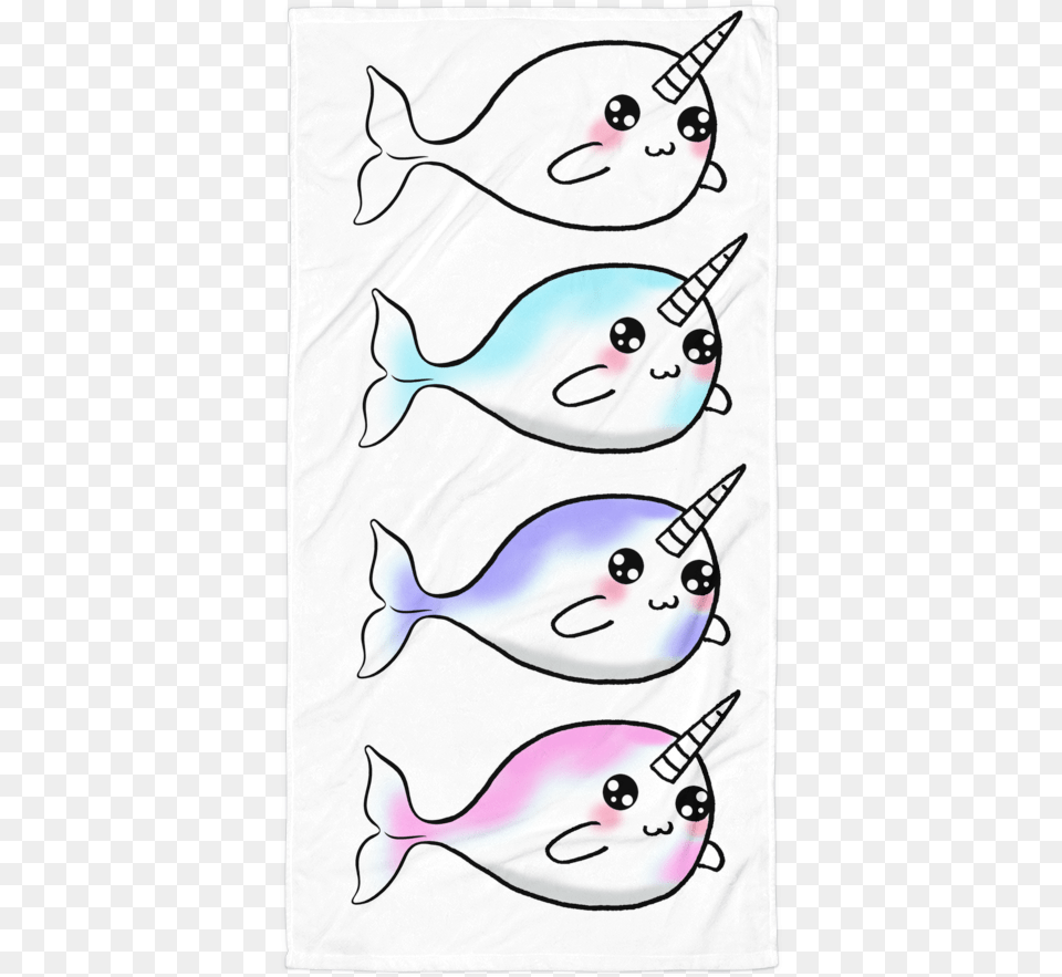 Derpy Narwhal Quad Towel Iphone, Animal, Sea Life, Face, Head Free Png Download