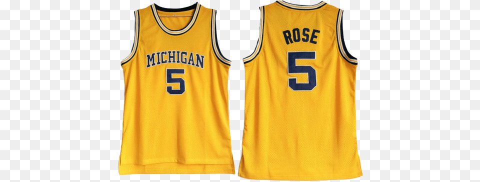 Derrick Rose Michigan Wolverines Jersey Basketball, Clothing, Shirt, T-shirt Free Transparent Png