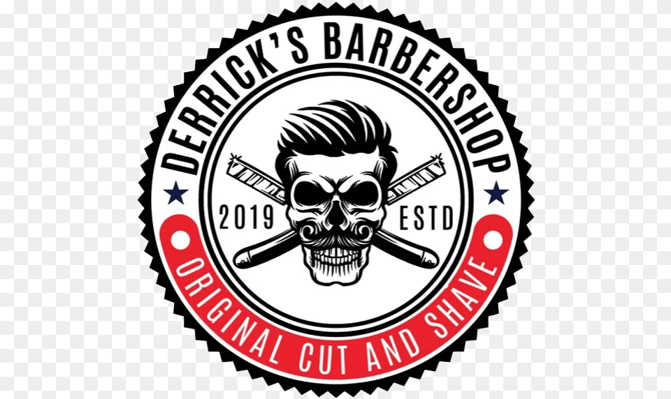 Derrick S Barbershop Emblem, Logo, Symbol, Baby, Face Png Image