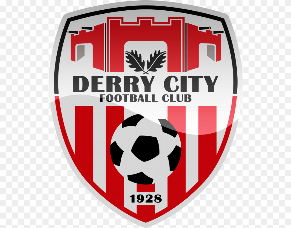 Derry City Fc Hd Logo Derry City Vs Waterford, First Aid, Badge, Symbol, Armor Free Png Download