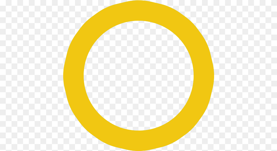 Derryoober National School Yellow Open Circle, Oval Free Png Download