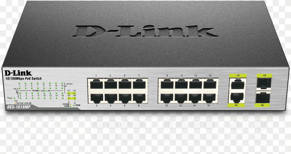 Des 18 Port Unmanaged Poe Switch With D Link Switch Dss, Electronics, Hardware, Computer Hardware, Hub Png Image