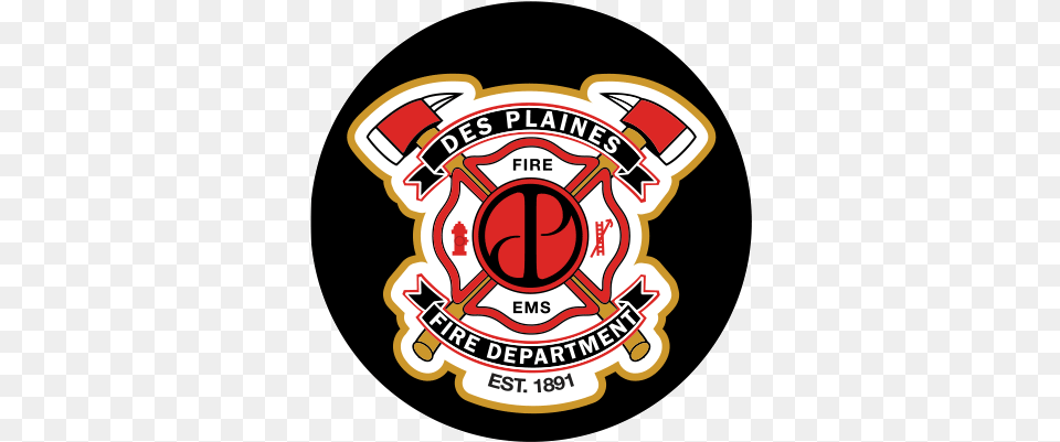Des Plaines Fire Department Desplainesfd Twitter Des Plaines Fire Department, Emblem, Symbol, Sticker, Logo Png Image
