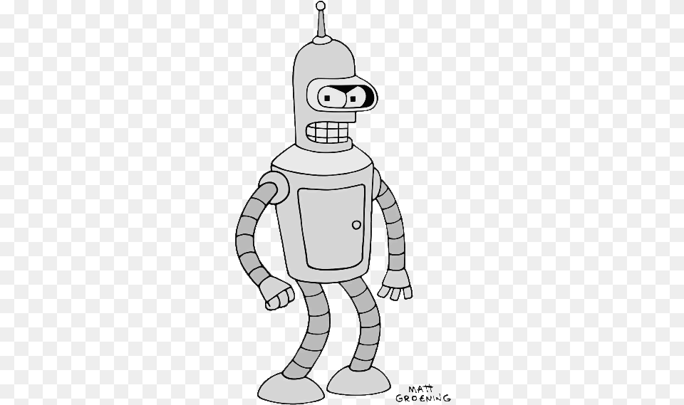 Desaturate Bender Futurama, Robot, Baby, Person Png Image