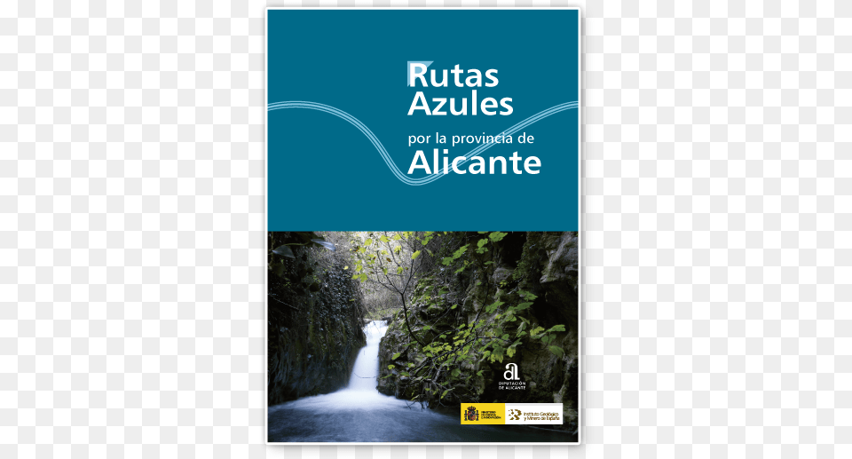 Descargar Rutas Azules Por La Provincia Poster, Nature, Outdoors, Water, Waterfall Free Png Download