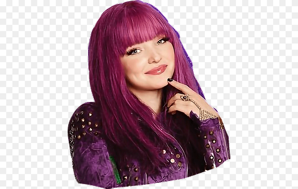 Descendants Mal Descendants 2 Characters Mal, Purple, Adult, Person, Head Free Png Download