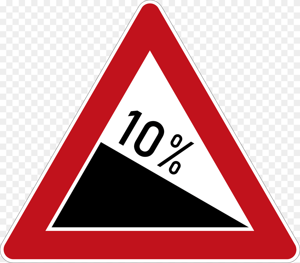 Descent Clipart, Sign, Symbol, Triangle, Road Sign Png