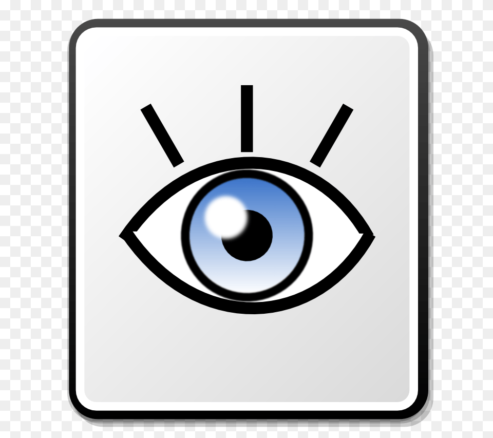 Description Nuvola Eye Icon, Electrical Device, Disk Png