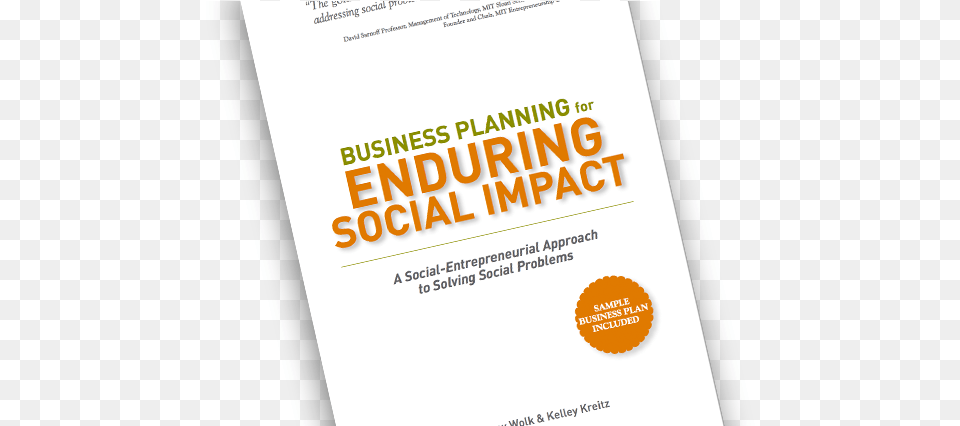 Description Quot Business Planning For Enduring Social Impact A Social Entrepreneurial, Advertisement, Poster Free Png