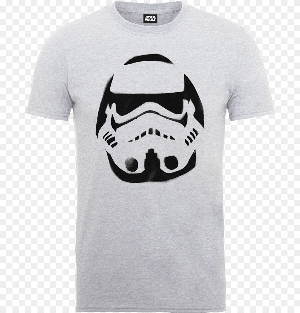 Description Star Wars Boys Stormtrooper Spray Helmet T Shirt, Clothing, T-shirt, Adult, Male Free Png
