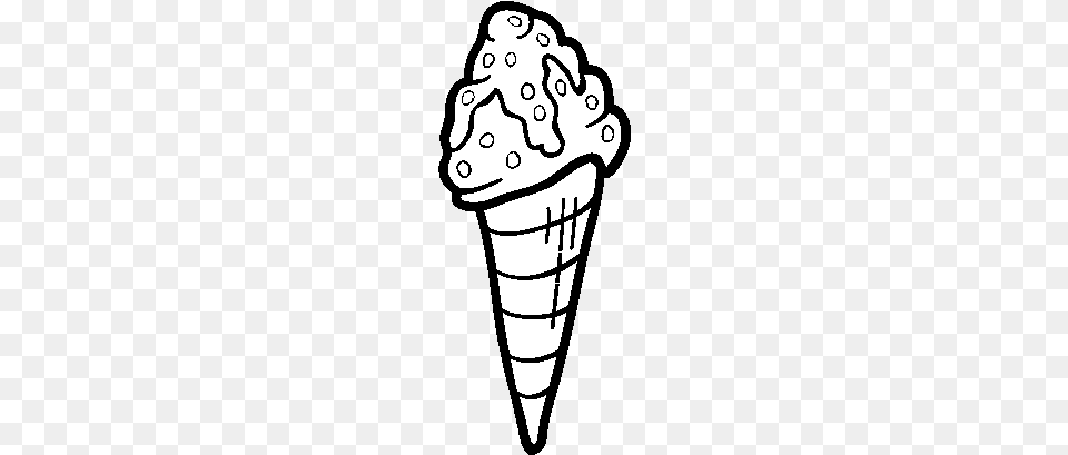 Desenho De Sorvete Com Topping Para Colorir Helado Dibujo Blanco Y Negro, Cream, Dessert, Food, Ice Cream Png