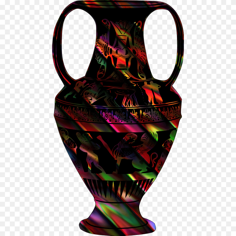 Desenho De Vaso Colorido, Jar, Pottery, Vase, Urn Png Image