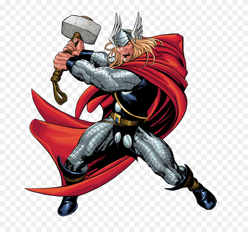 Desenho Thor Em Image, Publication, Book, Comics, Person Free Png Download