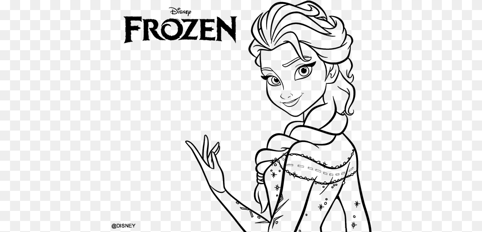 Desenhos Do Frozen Da Elsa Princesa Elsa Frozen Para Colorear, Gray Png