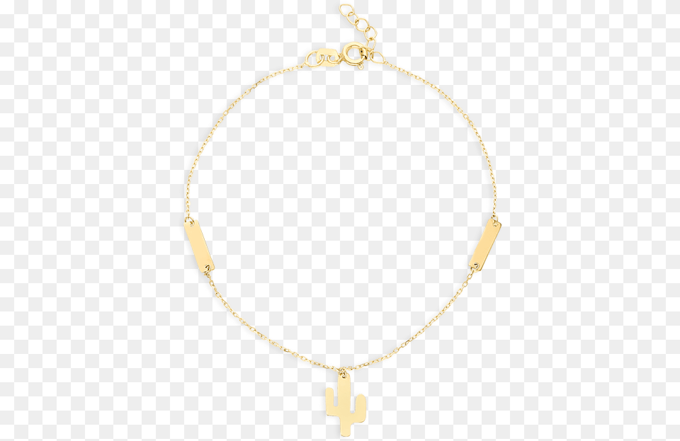 Desert Cactus Bracelet Yellow Gold Necklace, Accessories, Jewelry Png