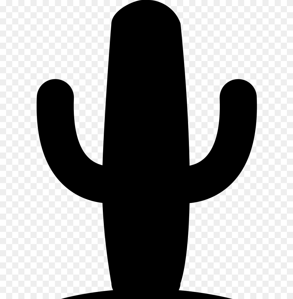 Desert Cactus Cactus, Silhouette, Cross, Symbol, Plant Free Png Download
