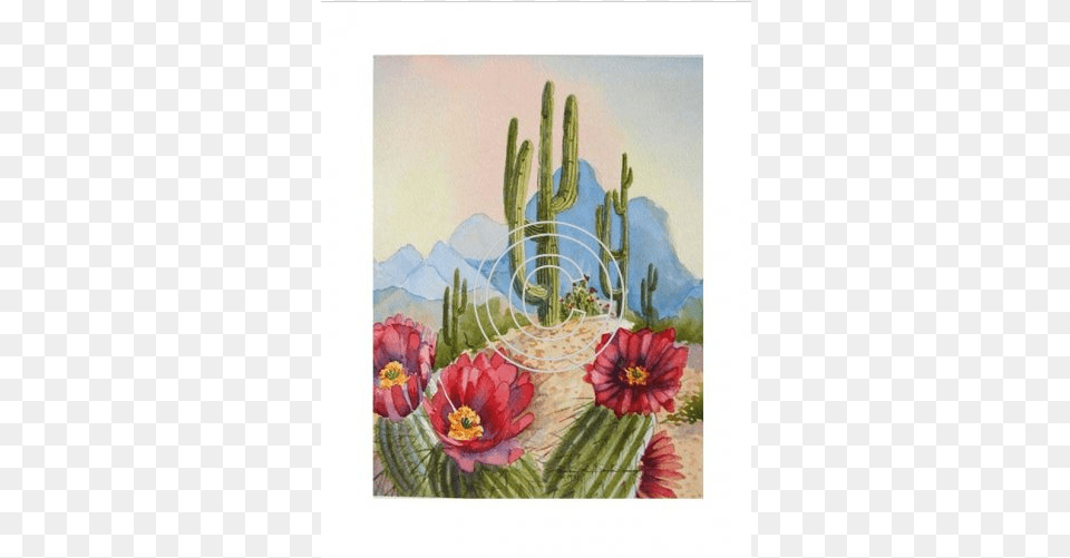 Desert Cactus Watercolor, Plant, Cake, Dessert, Food Free Png