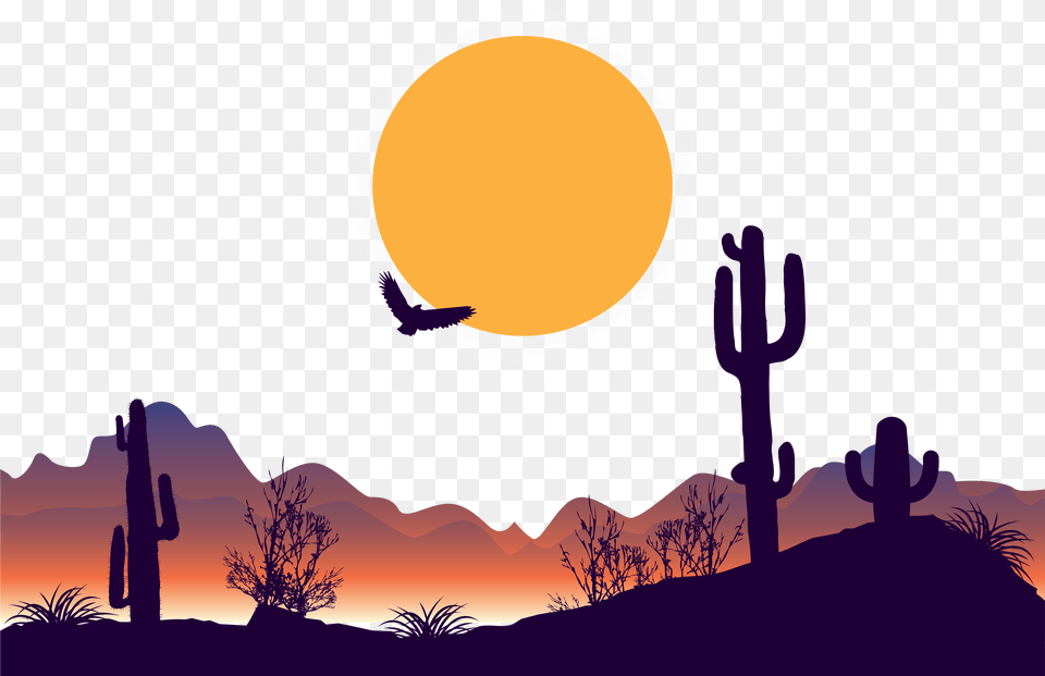 Desert Clipart Background Desert Vector, Outdoors, Sky, Nature, Night Png