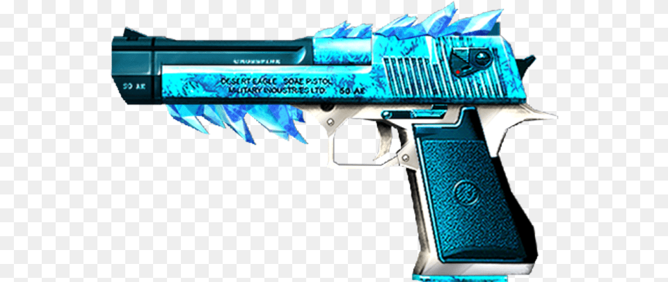 Desert Eagle Blue Gun, Firearm, Handgun, Weapon Free Png