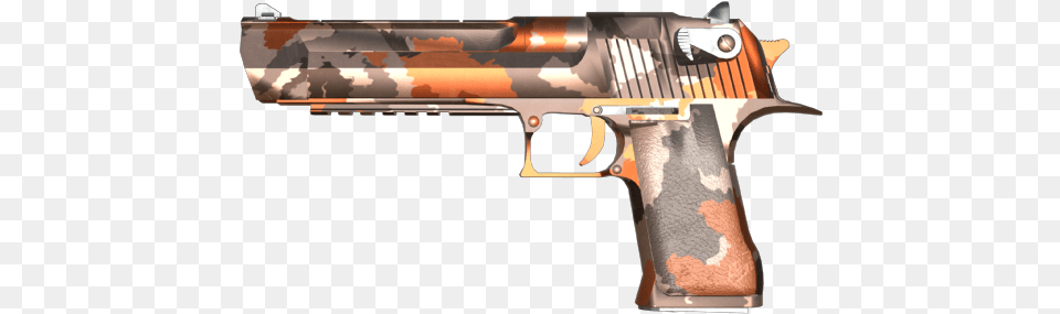 Desert Eagle Urban Orange, Firearm, Gun, Handgun, Weapon Png Image
