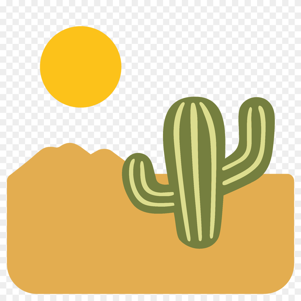 Desert Emoji Clipart, Cactus, Plant, Smoke Pipe Png Image