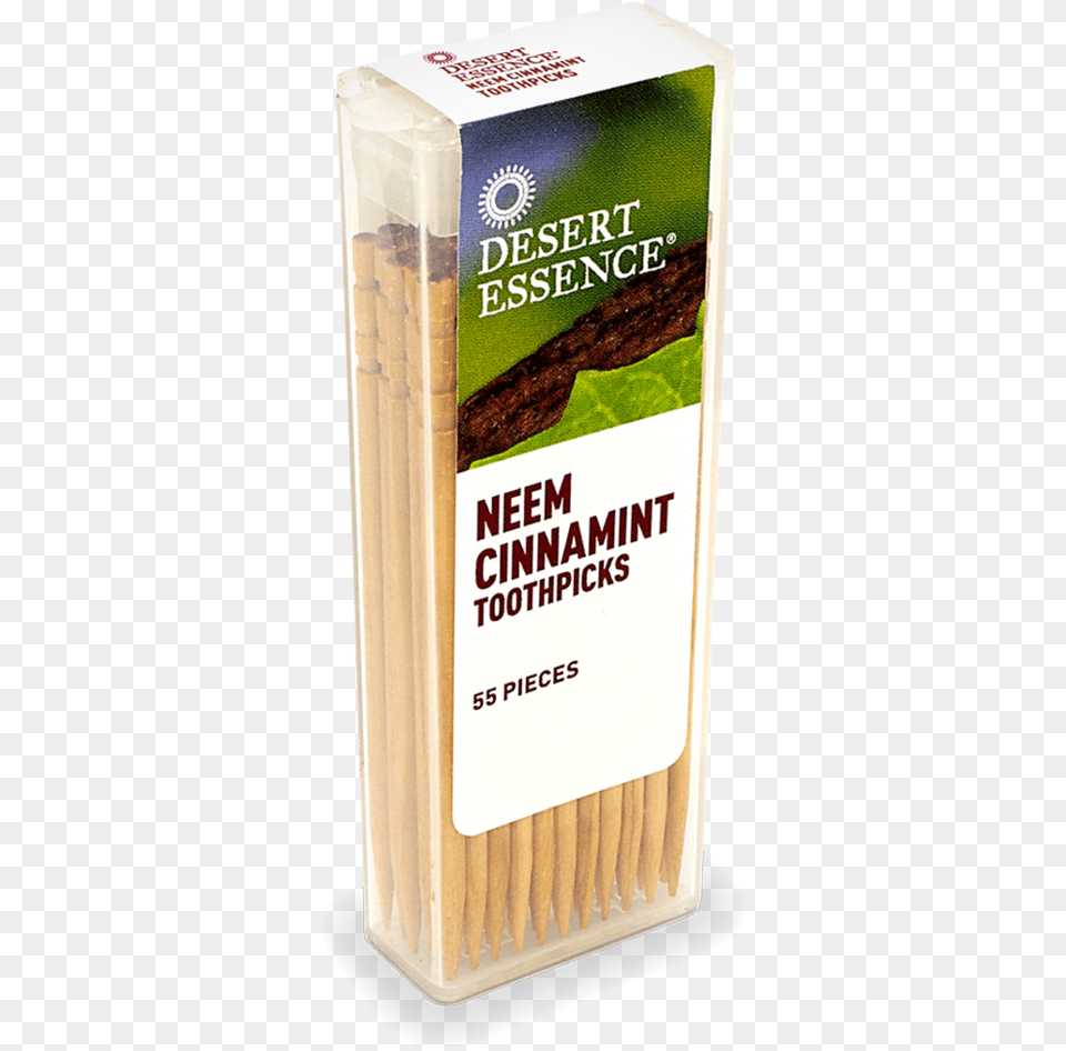 Desert Essence Cinnamint Neem Toothpicks Desert Essence Toothpicks Neem Cinnamint 55 Pieces, Book, Publication Png