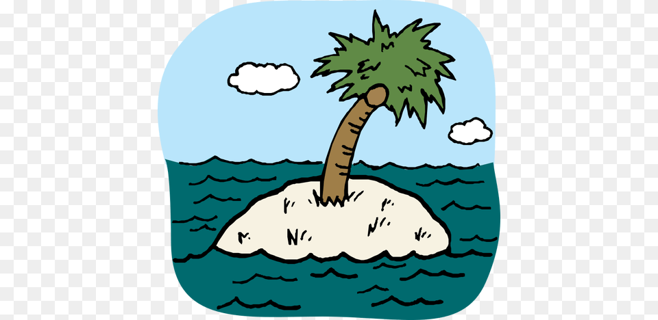 Desert Island, Water, Tree, Sea, Plant Free Png Download