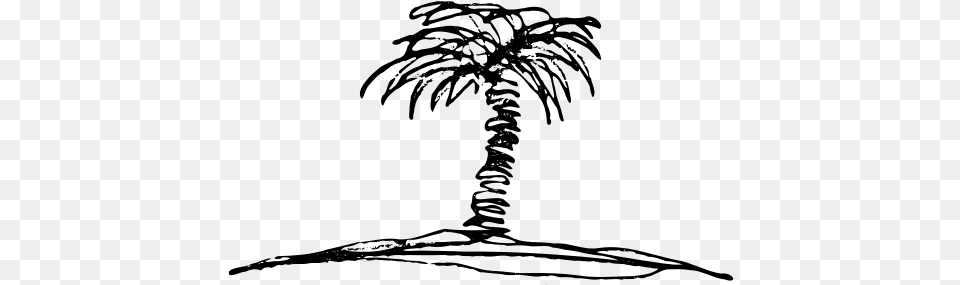 Desert Island Clip Art, Gray Free Transparent Png