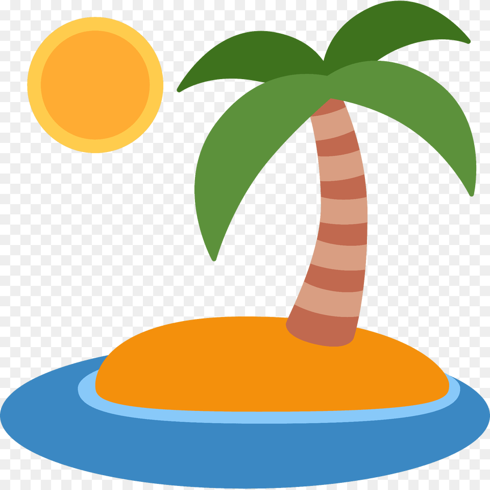 Desert Island Emoji Clipart, Tree, Summer, Plant, Palm Tree Free Png Download