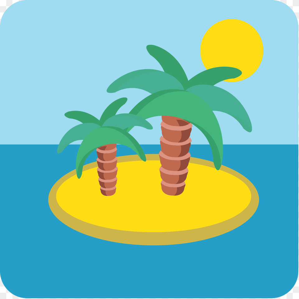 Desert Island Emoji Clipart, Palm Tree, Plant, Summer, Tree Free Png