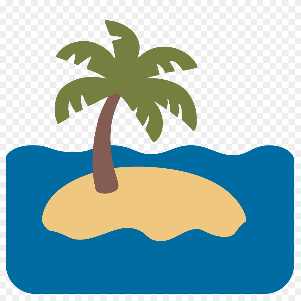 Desert Island Emoji Clipart, Plant, Tree, Palm Tree, Land Free Transparent Png