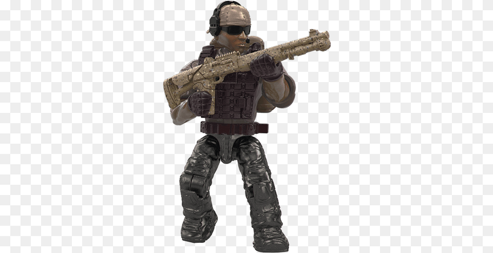 Desert Soldier Mega Construx Call Of Duty Desert Air Defenders, Firearm, Gun, Rifle, Weapon Free Transparent Png