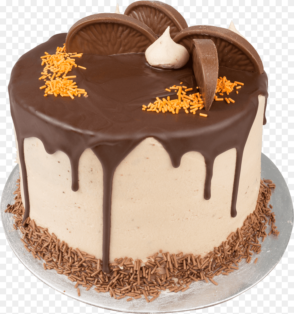 Deserts Delivered 18 Chocolate Orange Cake, Birthday Cake, Cream, Dessert, Food Png Image