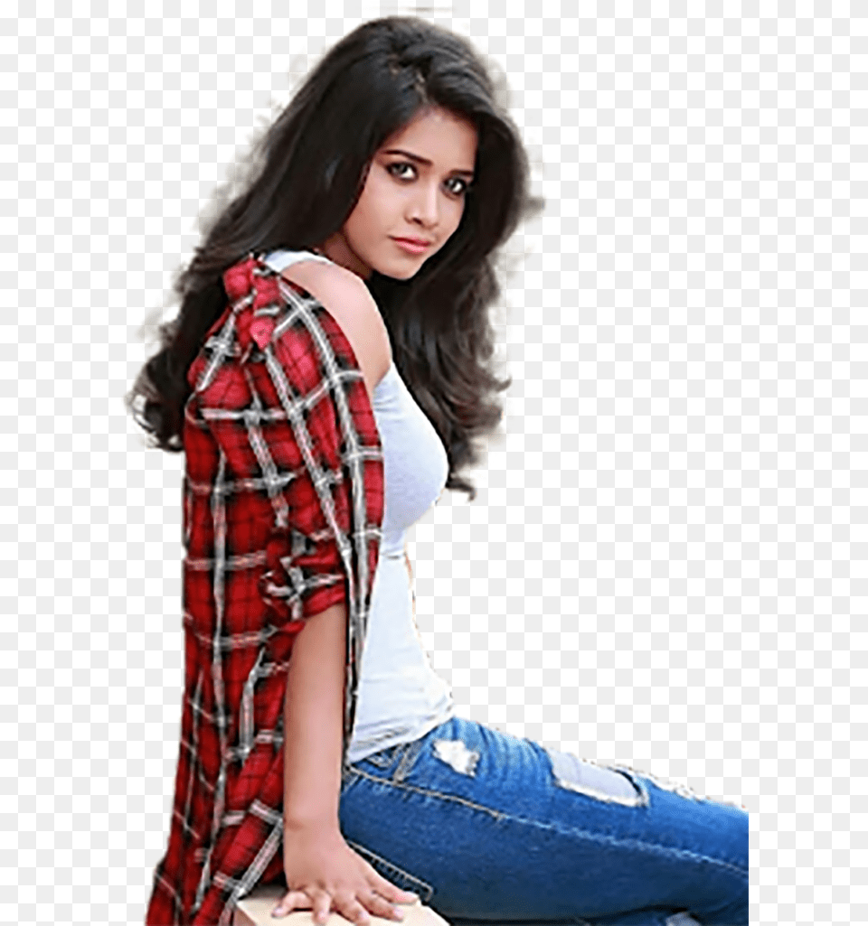 Desi Girl Image Hd Download, Black Hair, Blouse, Clothing, Person Free Transparent Png