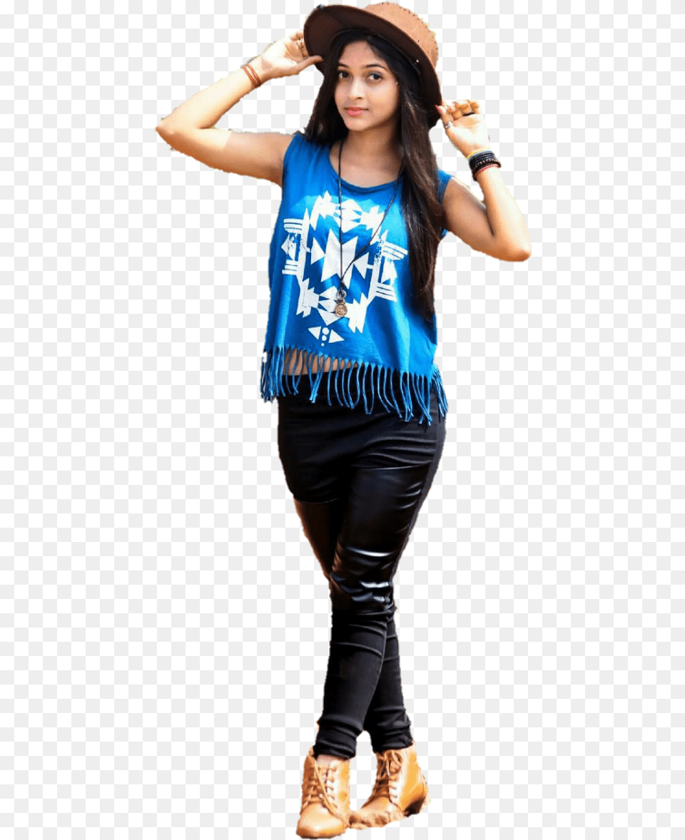 Desi Girl Photo, Teen, Person, Hat, Female Free Transparent Png