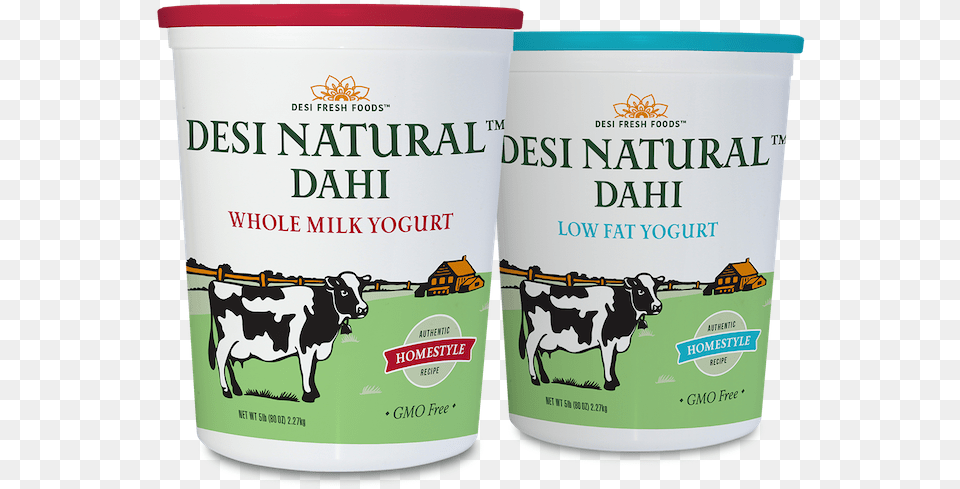 Desi Natural Dahi Yogurt Desi Whole Milk Yogurt, Animal, Cattle, Cow, Livestock Free Png