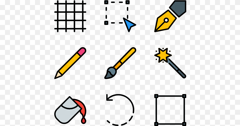 Design 40 Icons View All 2 Icon Packs Of Pixel Art Icon, Pencil, Blackboard Free Transparent Png