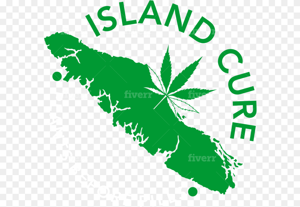 Design A Modern Cannabis Marijuana Weed Cbd Logo By Logomuse Vancouver Island Black And White, Leaf, Plant, Green, Vegetation Png