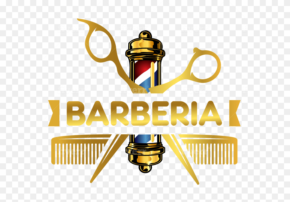 Design An Awesome Barbershop Logo By Mananbashir Graphic Design, Bulldozer, Machine Free Png Download
