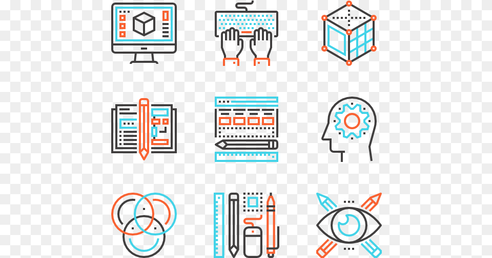 Design And Development Financial Icons, Cad Diagram, Diagram Free Png