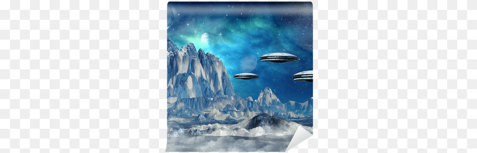 Design Art Designart 39blue Alien Planet39 Landscape, Outdoors, Ice, Nature, Mountain Png Image