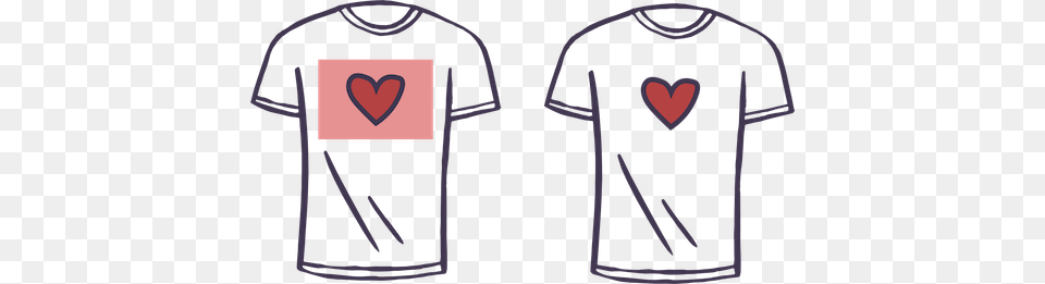 Design Basics Redbubble, Clothing, Shirt, T-shirt, Heart Free Png Download