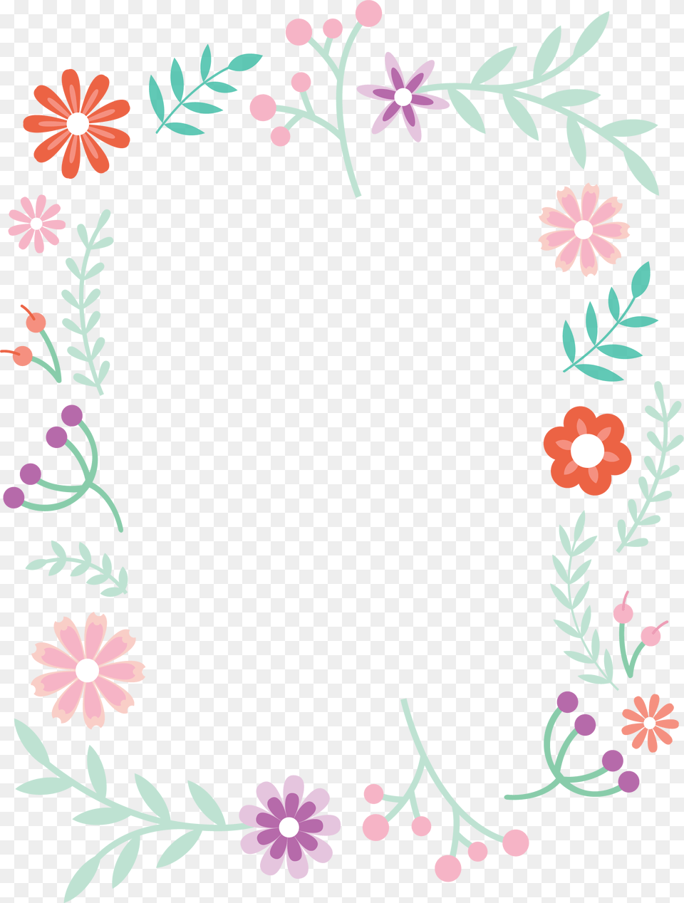Design Border Simple Flower, Art, Floral Design, Graphics, Pattern Png Image