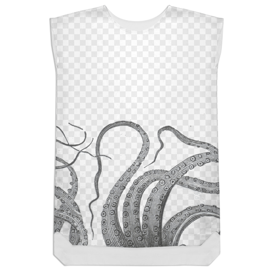 Design By Igalaxy Octopus Vintage Print, Clothing, T-shirt, Tank Top, Undershirt Free Png