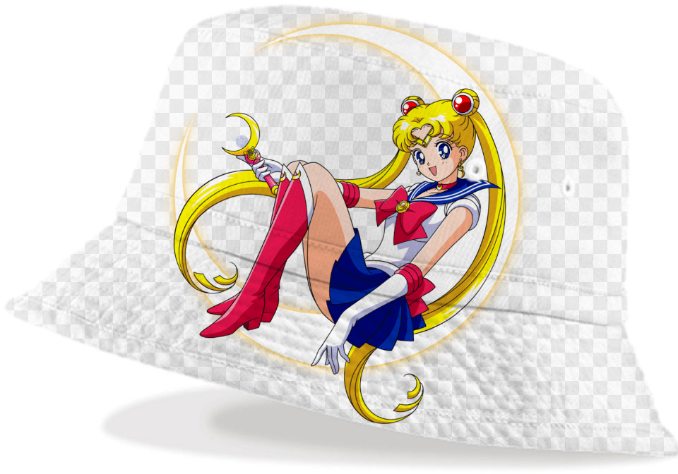 Design By Keikomami Sailor Moon On Crescent Moon Sticker, Book, Comics, Publication, Person Free Transparent Png